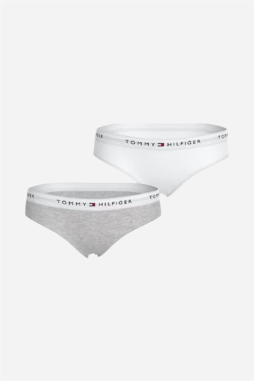 Tommy Hilfiger Bikini - Vit / Ljusgrå Ljung